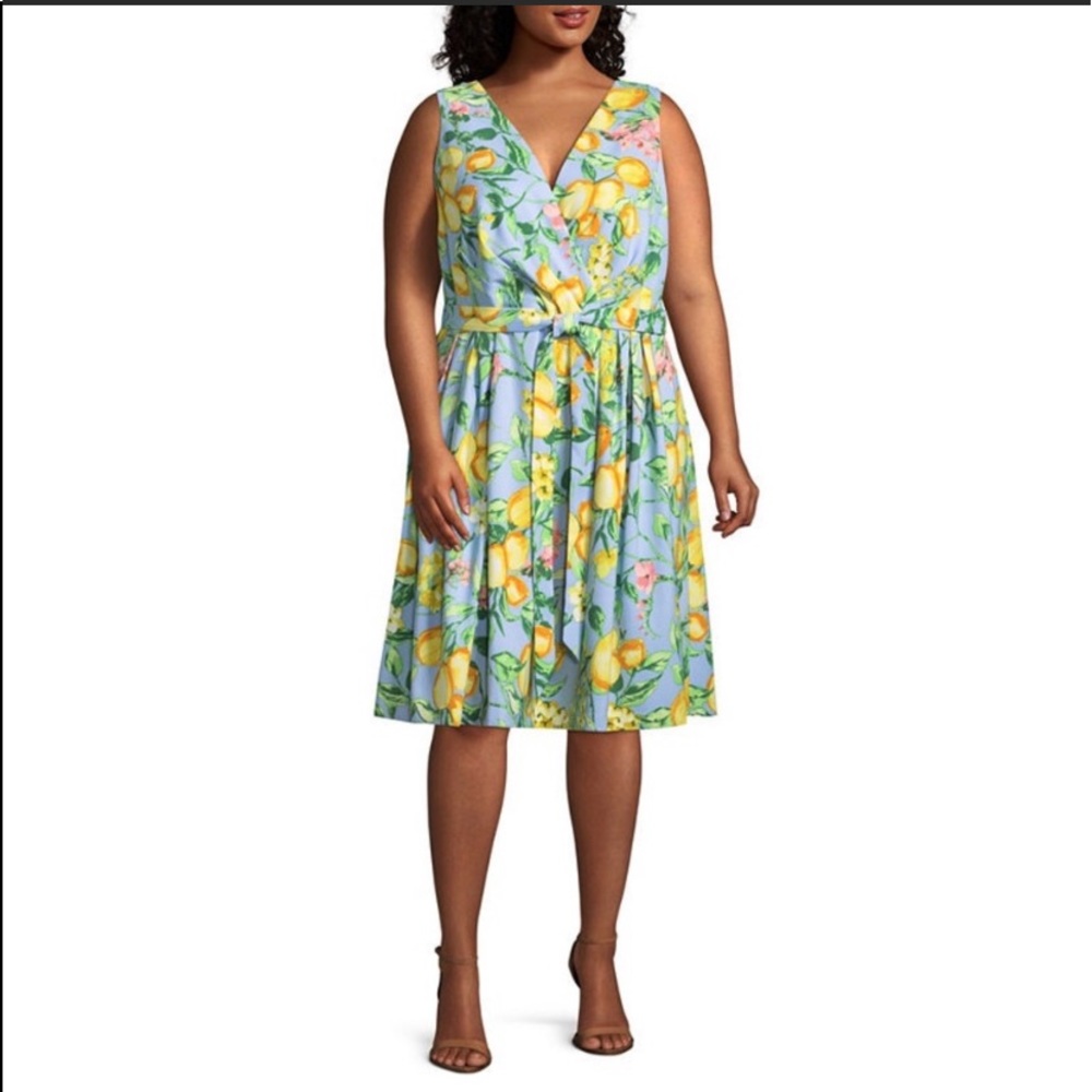 R&K Blue Floral Midi Dress - Picture 10 of 10